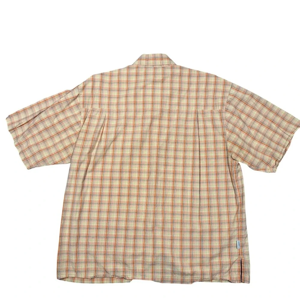 Simms Shirt Mens Large Cor3 Plaid Short Sleeve‎ Button Up Fishing Travel Outdoor